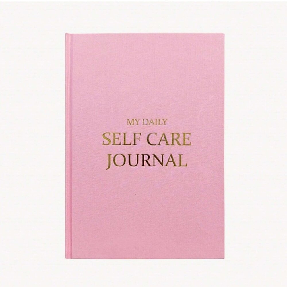 PINK Self Care Journal Aesthetic Wellness Stationery
